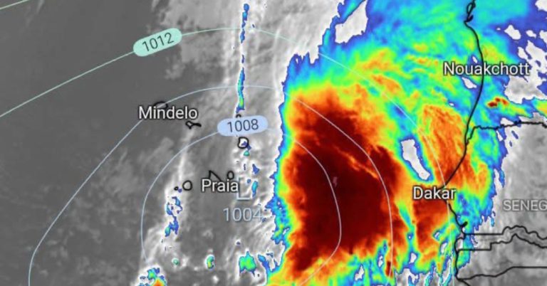 Tempestade tropical Gonzalo aproxima-se de Cabo Verde com chuva e vento forte
