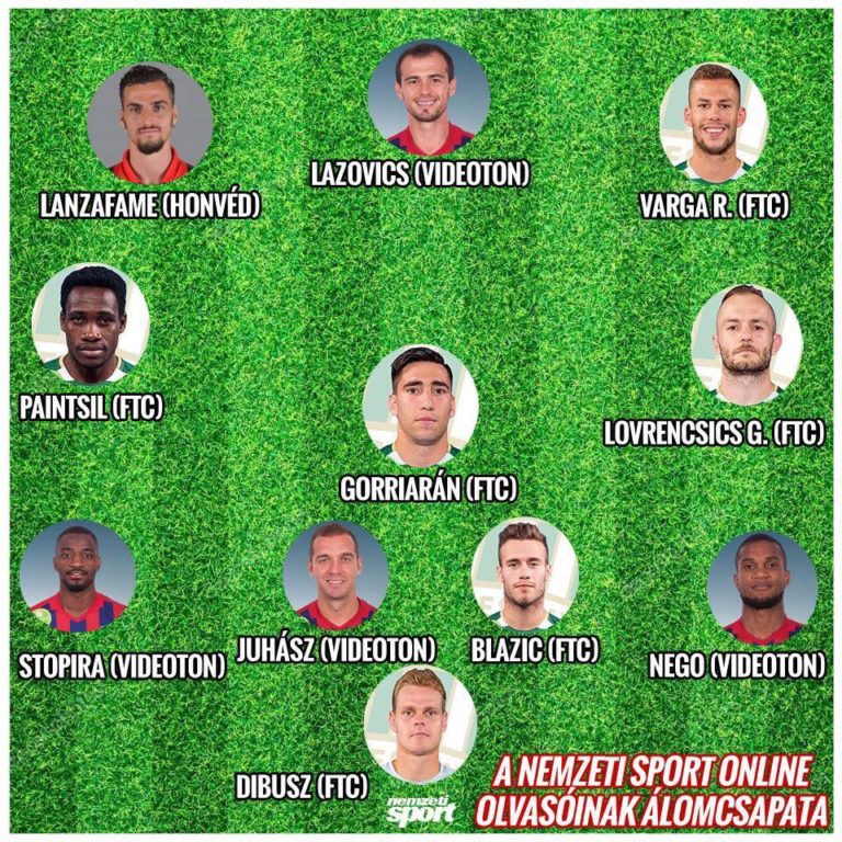 STOPIRA: Tubarão Azul no 11 ideal do Campeonato Húngaro