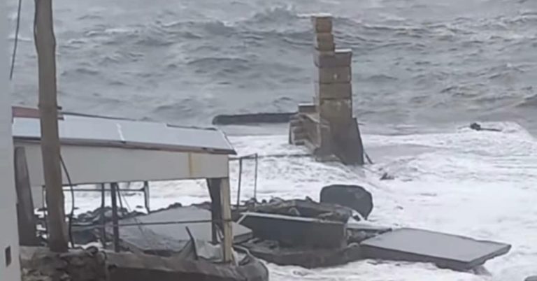 Última hora/São Nicolau. Mau tempo destrói cais de Preguiça