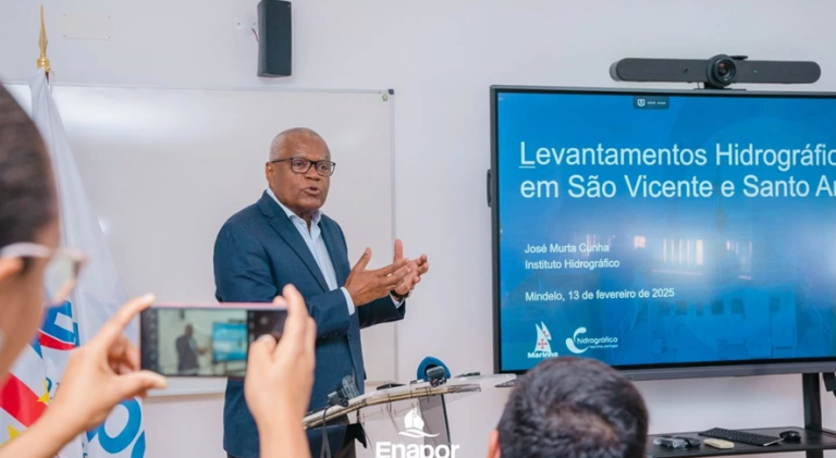 Enapor apresenta levantamento topo-hidrográfico para expansão do Porto Grande e Porto Novo