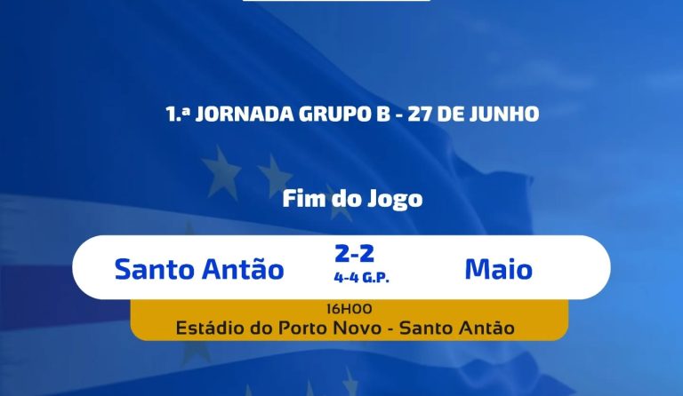 Taça Independência 2025. Santo Antão e Maio empatam na estreia do Grupo B