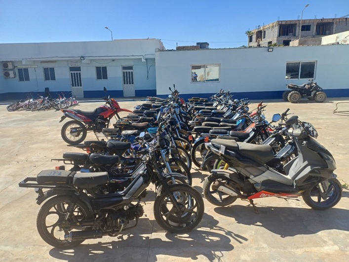 Polícia Nacional apreende 34 motociclos e 16 bicicletas por manobras perigosas no Sal