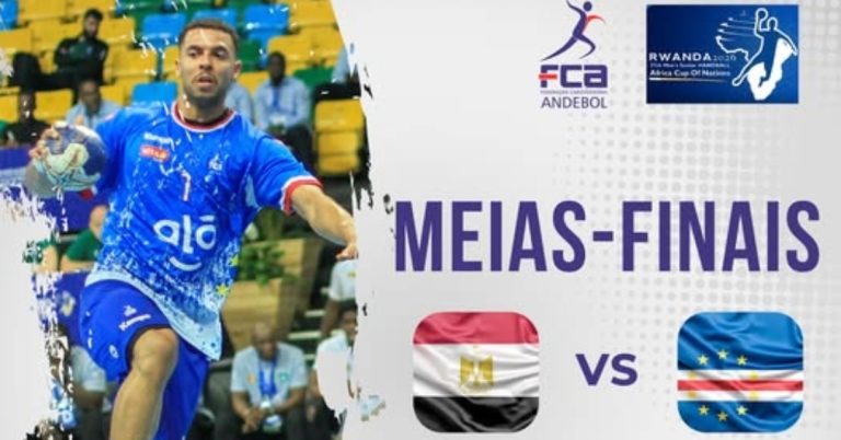 Cabo Verde enfrenta hoje o Egito nas meias-finais da CAN 2026 de andebol