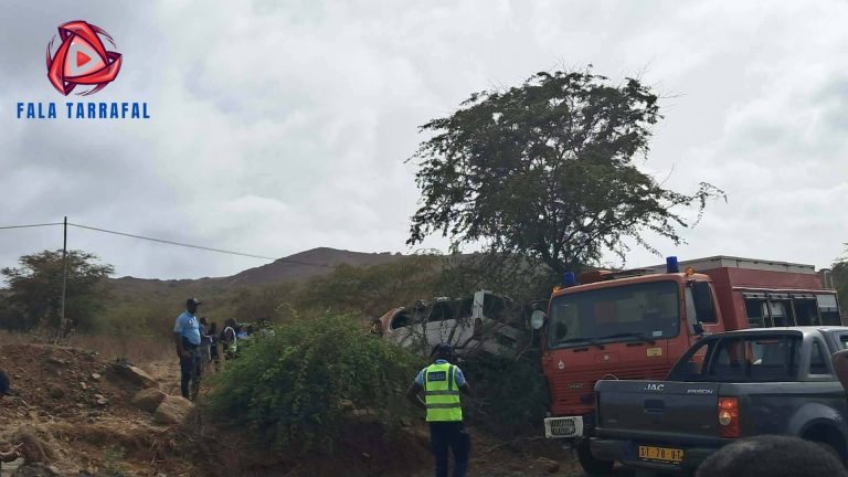 Última hora. Dois mortos e 14 feridos em grave acidente de viação em Tarrafal de Santiago