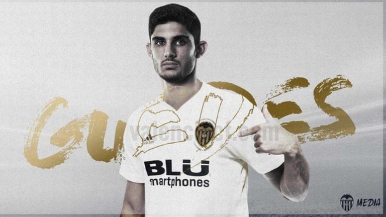 VALENCIA: Cláusula de rescisão de Guedes é de 300 milhões de euros