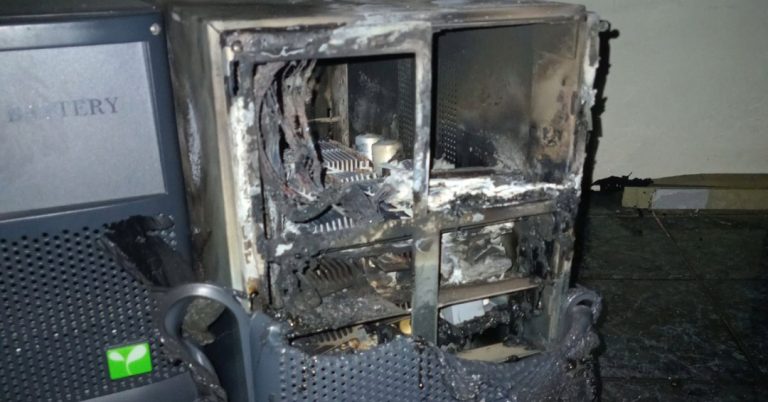 Sobrecarga provoca incêndio no Centro Emissor da CVB em São Vicente