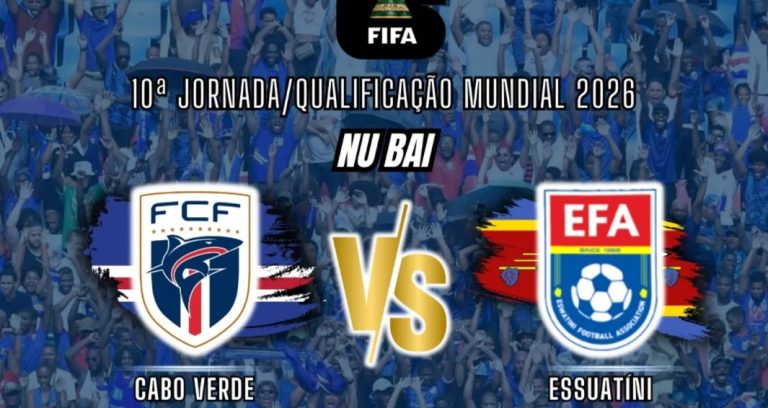 58 minutos. Cabo Verde 2 Eswatini 0