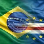 Bandeira Brasil e Cabo Verde