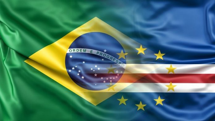 Bandeira Brasil e Cabo Verde