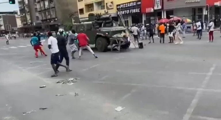 Protestos em Maputo após atropelamento de uma jovem por viatura militar