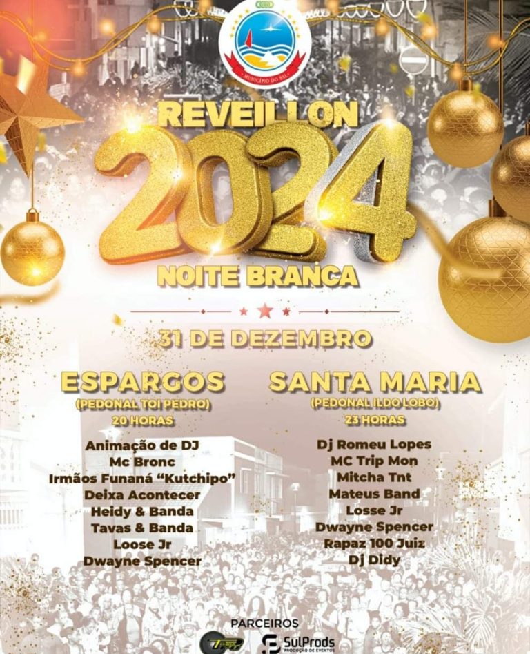Pedonais de Espargos e Santa Maria recebem Réveillon 2024