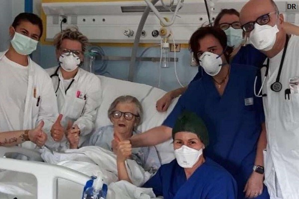 Idosa de 95 anos recupera do Covid-19 e deixa médicos boquiabertos