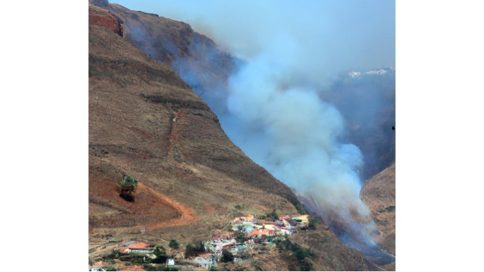 Incêndio Tarrafal e Sta Catarina