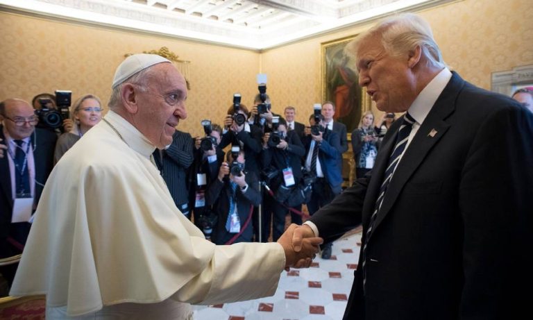 Papa exorta Trump a promover paz e inclusão