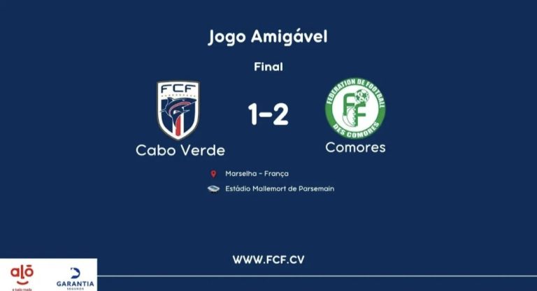 Seleção Nacional de Futebol sofre derrota em amigável com Comores