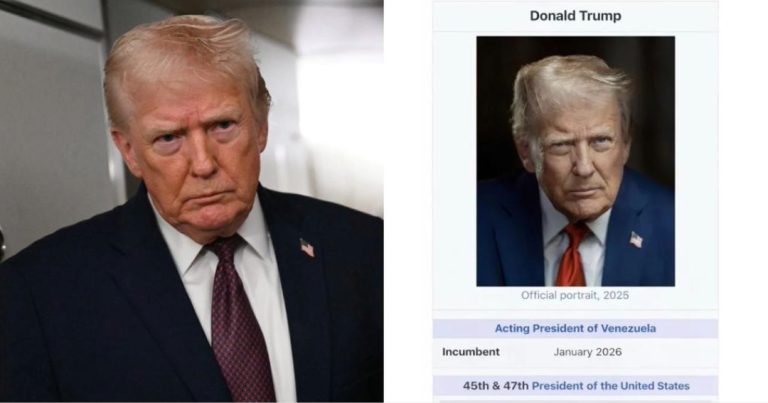 Trump publica montagem dizendo ser “Presidente interino da Venezuela”