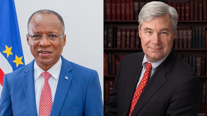 Ulisses Correia e Silva reuniu-se com Senador Sheldon Whitehouse para discutir auxílios de vacina dos EUA para Cabo Verde