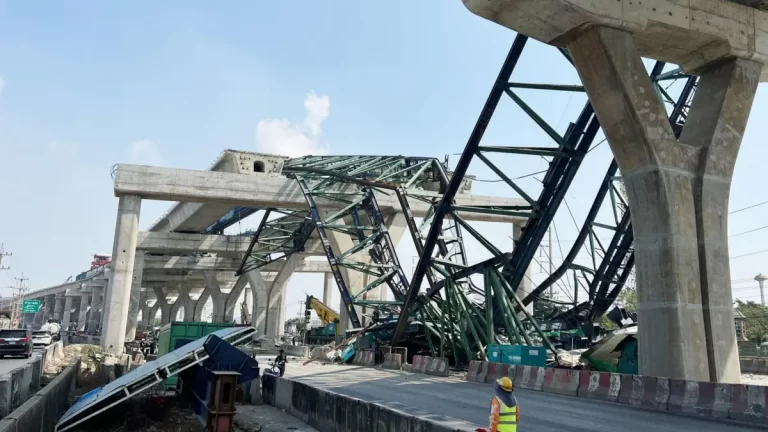Novo acidente com guindaste faz duas vítimas mortais na Tailândia