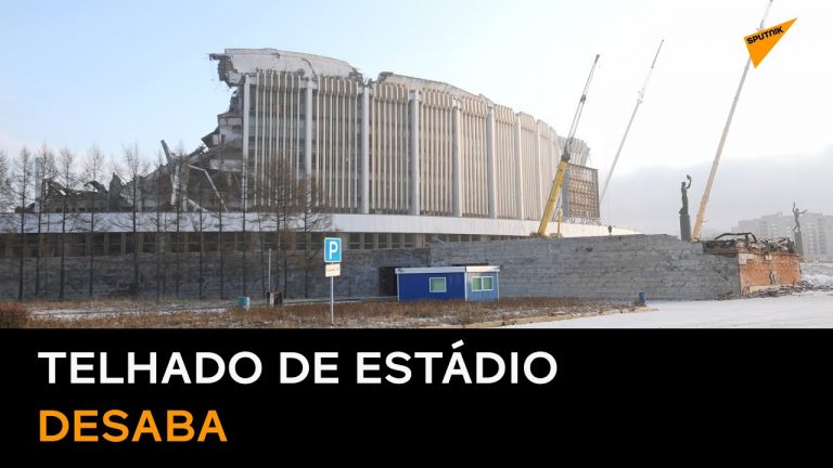 Estádio colapsa em São Petersburgo e mata uma pessoa