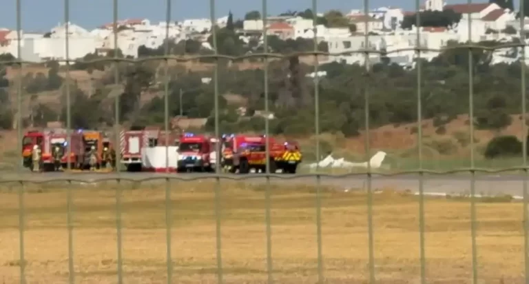 Piloto morre após queda de aeronave no Aeródromo de Portimão