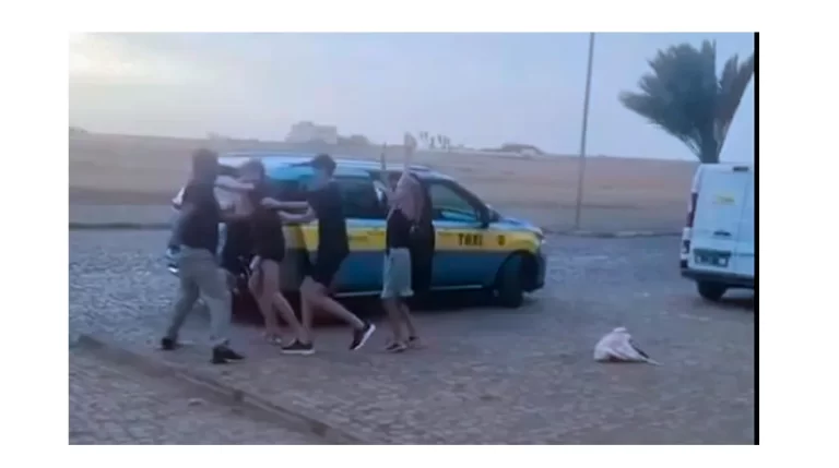 Polícia Nacional esclarece briga entre taxista e turistas em Santa Maria
